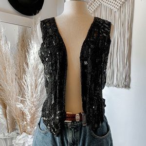 Vintage Rachna New York Sequin Vest